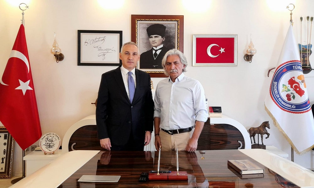 Metin ÖZTÜRK Kaymakamımız Fatih GENEL' i Makamında Ziyaret ETTİ